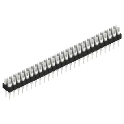 Pin header, 52 pole, pitch 2.54 mm, straight, black, MK 204 52 Z - 1