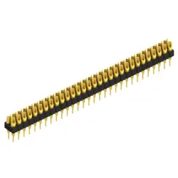 Pin header, 60 pole, pitch 2.54 mm, straight, black, MK 204 60 G