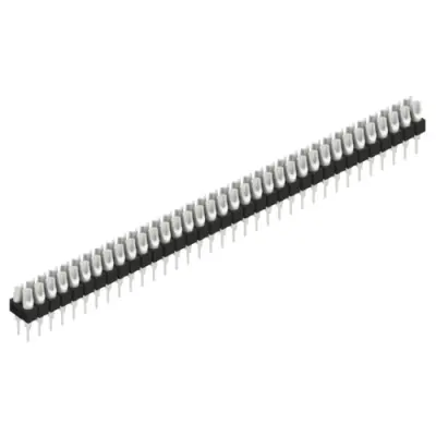 Pin header, 70 pole, pitch 2.54 mm, straight, black, MK 204 70 Z - 1