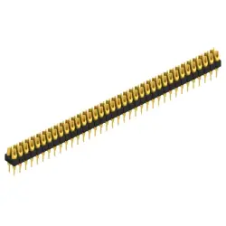 Pin header, 72 pole, pitch 2.54 mm, straight, black, MK 204 72 G