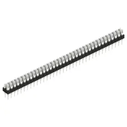Pin header, 72 pole, pitch 2.54 mm, straight, black, MK 204 72 Z
