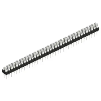 Pin header, 72 pole, pitch 2.54 mm, straight, black, MK 204 72 Z - 1