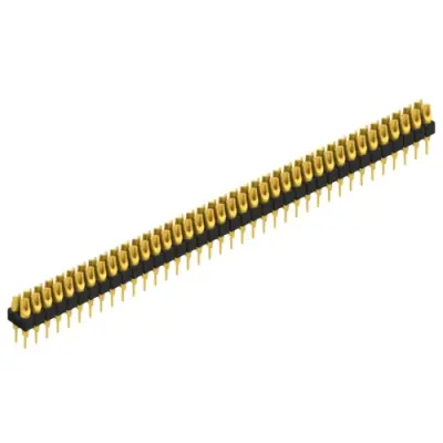 Pin header, 76 pole, pitch 2.54 mm, straight, black, MK 204 76 G - 1