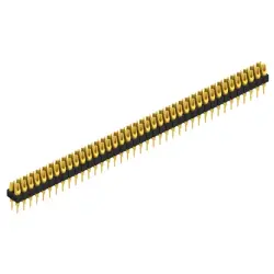 Pin header, 78 pole, pitch 2.54 mm, straight, black, MK 204 78 G