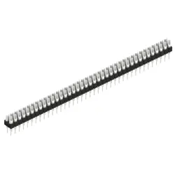 Pin header, 78 pole, pitch 2.54 mm, straight, black, MK 204 78 Z