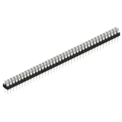 Pin header, 78 pole, pitch 2.54 mm, straight, black, MK 204 78 Z - 1