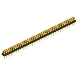 Pin header, 82 pole, pitch 2.54 mm, straight, black, MK 204 82 G