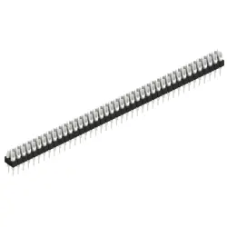 Pin header, 82 pole, pitch 2.54 mm, straight, black, MK 204 82 Z