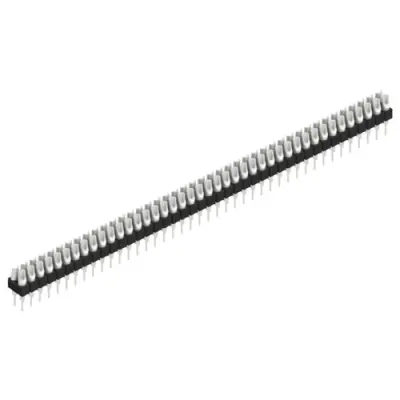Pin header, 84 pole, pitch 2.54 mm, straight, black, MK 204 84 Z - 1