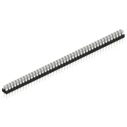 Pin header, 86 pole, pitch 2.54 mm, straight, black, MK 204 86 Z