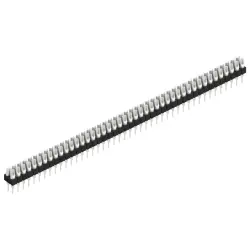Pin header, 88 pole, pitch 2.54 mm, straight, black, MK 204 88 Z