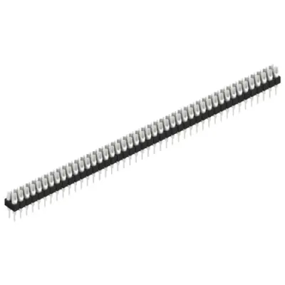Pin header, 88 pole, pitch 2.54 mm, straight, black, MK 204 88 Z - 1