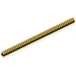 Pin header, 90 pole, pitch 2.54 mm, straight, black, MK 204 90 G
