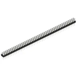 Pin header, 90 pole, pitch 2.54 mm, straight, black, MK 204 90 Z