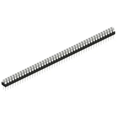 Pin header, 90 pole, pitch 2.54 mm, straight, black, MK 204 90 Z - 1
