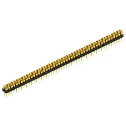 Pin header, 94 pole, pitch 2.54 mm, straight, black, MK 204 94 G