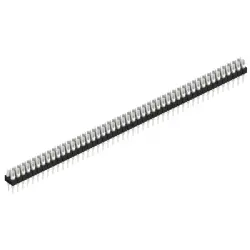 Pin header, 94 pole, pitch 2.54 mm, straight, black, MK 204 94 Z