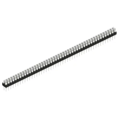 Pin header, 94 pole, pitch 2.54 mm, straight, black, MK 204 94 Z - 1