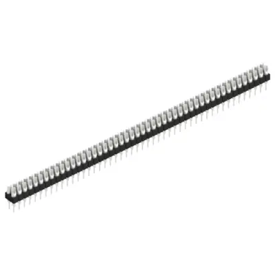 Pin header, 96 pole, pitch 2.54 mm, straight, black, MK 204 96 Z - 1