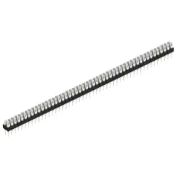 Pin header, 98 pole, pitch 2.54 mm, straight, black, MK 204 98 Z