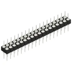 Pin header, 36 pole, pitch 2.54 mm, straight, black, MK 205 36 Z