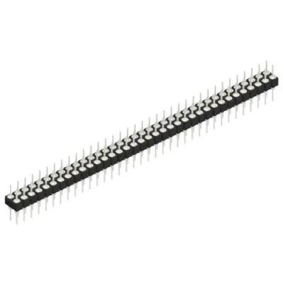 Pin header, 72 pole, pitch 2.54 mm, straight, black, MK 205 72 Z - 1