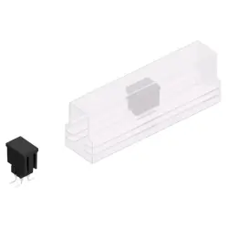 Pin header, 4 pole, pitch 2.54 mm, angled, black, MK 226 SMD 4 Z B SM