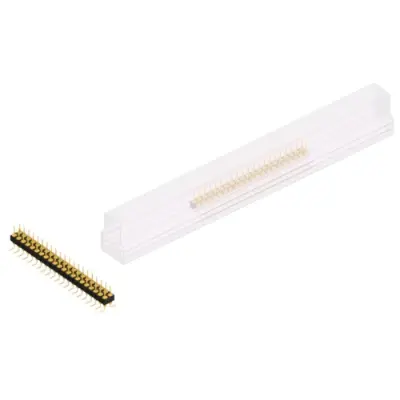Pin header, 42 pole, pitch 2.54 mm, angled, black, MK 226 SMD 42 G SM - 1