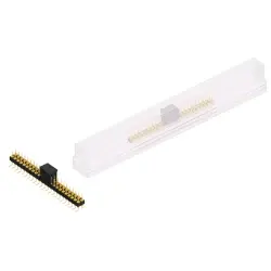 Pin header, 46 pole, pitch 2.54 mm, angled, black, MK 226 SMD 46 G B SM