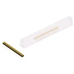 Pin header, 48 pole, pitch 2.54 mm, angled, black, MK 226 SMD 48 G SM