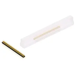 Pin header, 52 pole, pitch 2.54 mm, angled, black, MK 226 SMD 52 G SM