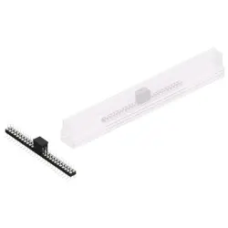 Pin header, 52 pole, pitch 2.54 mm, angled, black, MK 226 SMD 52 Z B SM