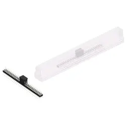Pin header, 54 pole, pitch 2.54 mm, angled, black, MK 226 SMD 54 Z B SM