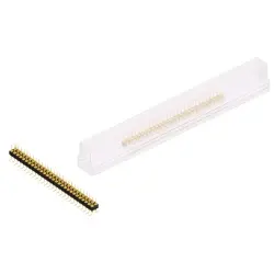 Pin header, 56 pole, pitch 2.54 mm, angled, black, MK 226 SMD 56 G SM