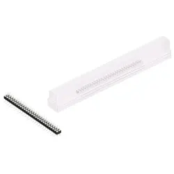 Pin header, 56 pole, pitch 2.54 mm, angled, black, MK 226 SMD 56 Z SM