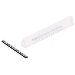Pin header, 60 pole, pitch 2.54 mm, angled, black, MK 226 SMD 60 Z SM