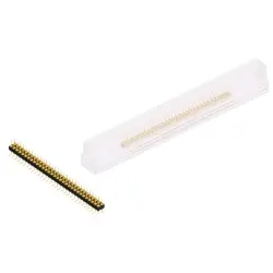 Pin header, 62 pole, pitch 2.54 mm, angled, black, MK 226 SMD 62 G SM