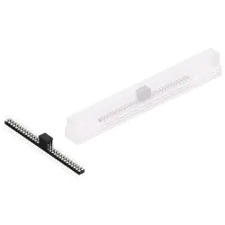 Pin header, 62 pole, pitch 2.54 mm, angled, black, MK 226 SMD 62 Z B SM