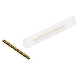 Pin header, 64 pole, pitch 2.54 mm, angled, black, MK 226 SMD 64 G SM