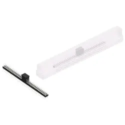 Pin header, 64 pole, pitch 2.54 mm, angled, black, MK 226 SMD 64 Z B SM