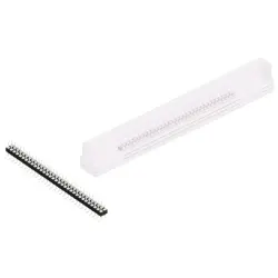 Pin header, 64 pole, pitch 2.54 mm, angled, black, MK 226 SMD 64 Z SM