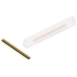 Pin header, 66 pole, pitch 2.54 mm, angled, black, MK 226 SMD 66 G SM