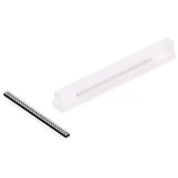 Pin header, 66 pole, pitch 2.54 mm, angled, black, MK 226 SMD 66 Z SM