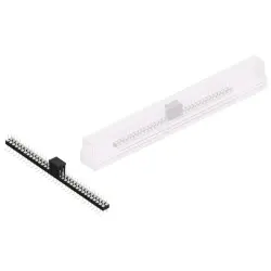 Pin header, 68 pole, pitch 2.54 mm, angled, black, MK 226 SMD 68 Z B SM