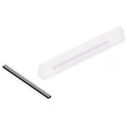 Pin header, 68 pole, pitch 2.54 mm, angled, black, MK 226 SMD 68 Z SM