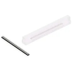 Pin header, 70 pole, pitch 2.54 mm, angled, black, MK 226 SMD 70 Z SM