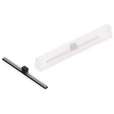 Pin header, 72 pole, pitch 2.54 mm, angled, black, MK 226 SMD 72 Z B SM - 1