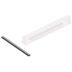 Pin header, 72 pole, pitch 2.54 mm, angled, black, MK 226 SMD 72 Z SM