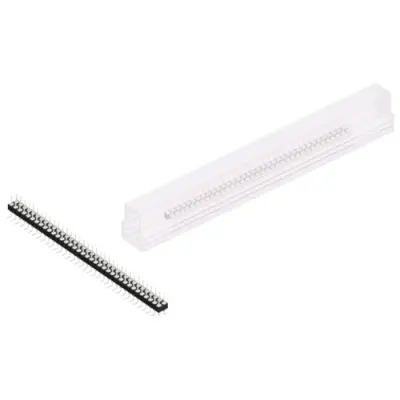 Pin header, 72 pole, pitch 2.54 mm, angled, black, MK 226 SMD 72 Z SM - 1