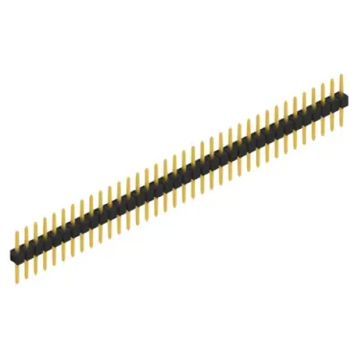 Pin header, 36 pole, pitch 2.54 mm, straight, black, SL 1 053 36 G - 1